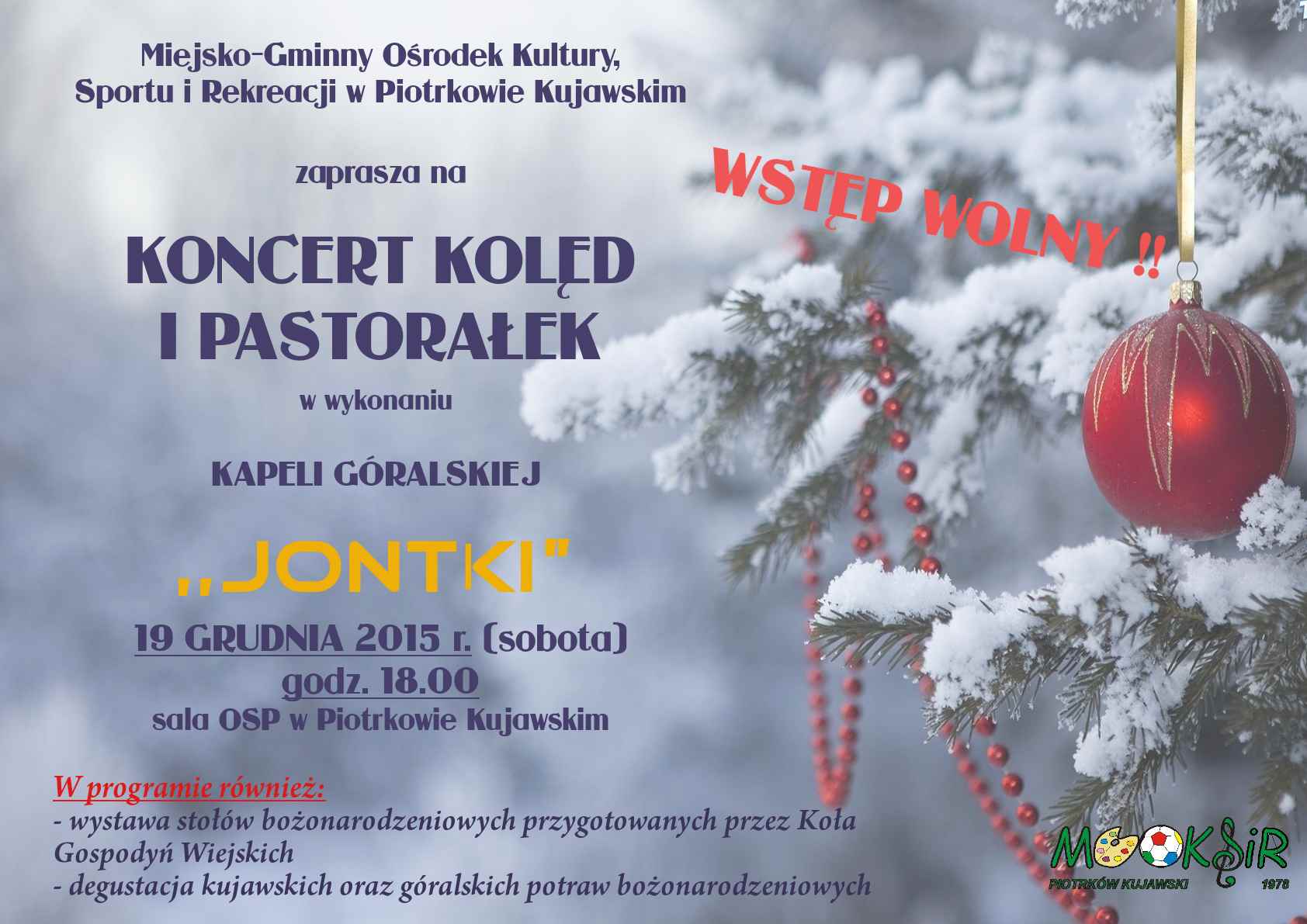 Miejsko-Gminny Ośrodek Kultury, Sportu i Rekreacji w Piotrkowie Kujawskim